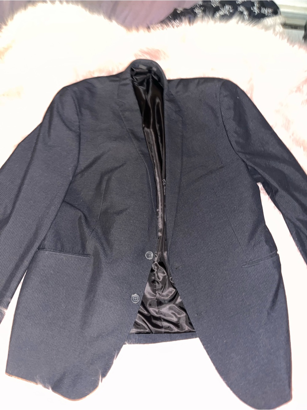 Kenneth Cole Men's Navy Blue Blazer - Classic Two-Button Style. Worn once